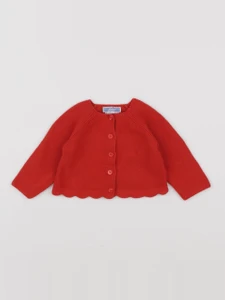 Jacadi - gilet rouge - 6 mois