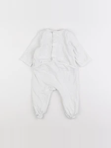 Tape à l'oeil - pyjama velours blanc, or - 6 mois