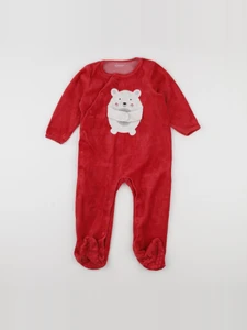 Vertbaudet - pyjama velours rouge - 2 ans