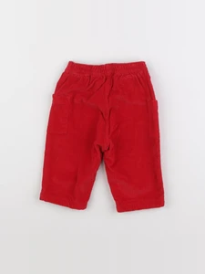 Petit Bateau - pantalon rouge - 6 mois