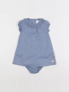 Carrément Beau - robe bleu - 6 mois