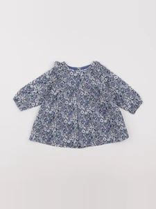 Jacadi - robe liberty bleu - 6 mois