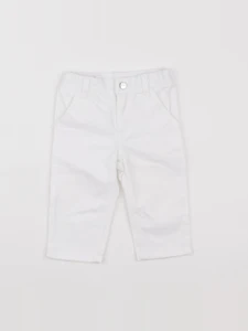 Jacadi - jean blanc - 12 mois