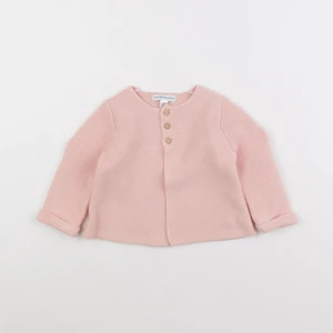 Vertbaudet - gilet rose - 6 mois