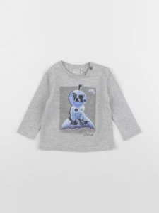 IKKS - tee-shirt gris - 12 mois