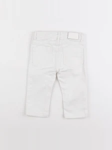 Jacadi - jean blanc - 12 mois