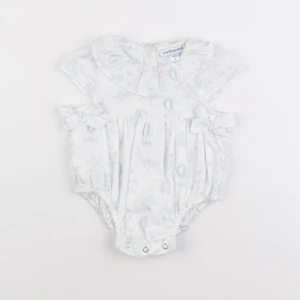 Vertbaudet - combinaison bleu, blanc - 1 mois