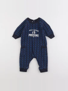 Petit Bateau - combinaison bleu - 6 mois