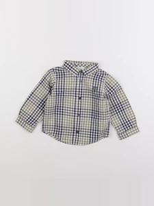 Jacadi - chemise bleu, vert - 12 mois