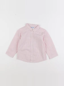 Jacadi - chemise blanc, rouge - 18 mois
