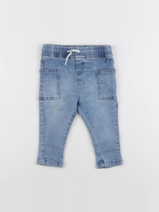 Vertbaudet - jegging bleu - 12 mois