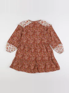 Vertbaudet - robe orange - 8 ans