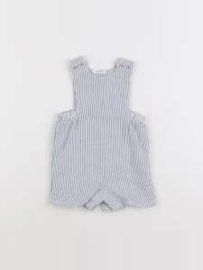 Boutchou - salopette bleu, blanc - 3 mois