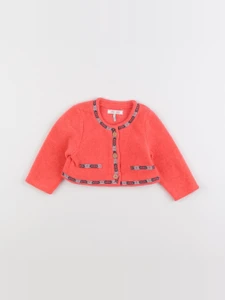 IKKS - gilet rose fluo - 6 mois