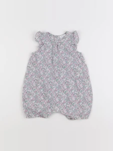 Boutchou - combinaison vert, violet - 6 mois