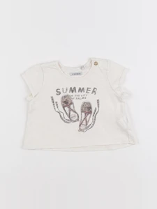 IKKS - tee-shirt beige - 6 mois