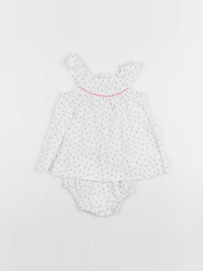 Jacadi - robe blanc - 3 mois