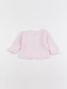 Petit Bateau - gilet rose - 6 mois