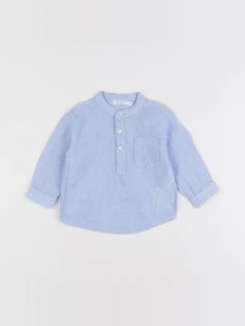 Boutchou - chemise bleu - 6 mois