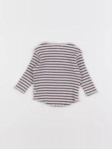 Arsène et les pipelettes - tee-shirt beige, violet - 6 mois