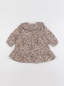 Boutchou - robe marron - 12 mois