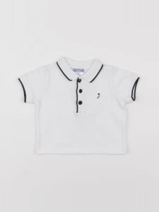 Jacadi - polo blanc - 6 mois