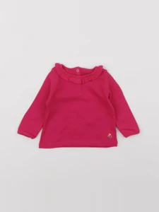 Petit Bateau - tee-shirt rose - 6 mois
