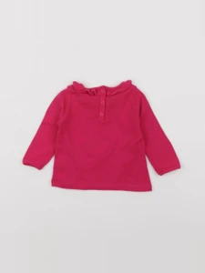 Petit Bateau - tee-shirt rose - 6 mois