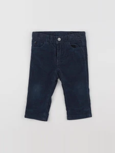 Jacadi - pantalon doublé bleu - 12 mois