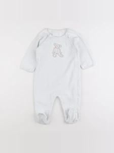 Jacadi - pyjama velours blanc - 12 mois