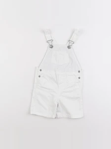 Petit Bateau - salopette blanc - 12 mois