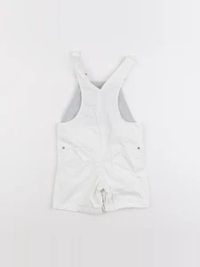 Petit Bateau - salopette blanc - 12 mois