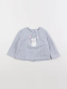 La Redoute - sweat bleu - 9 mois
