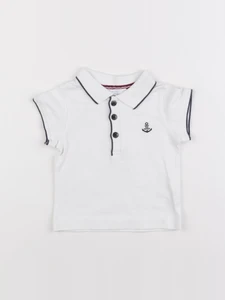Jacadi - polo blanc - 6 mois