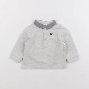 Tape à l'oeil - polo gris - 6 mois