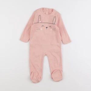 Vertbaudet - pyjama coton rose - 6 mois
