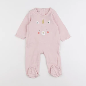 Vertbaudet - pyjama coton rose - 6 mois
