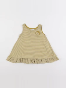 Petit Bateau - robe jaune - 12 mois