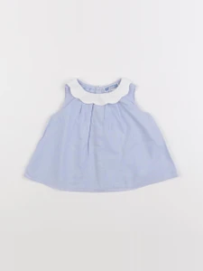 Jacadi - blouse bleu - 6 mois