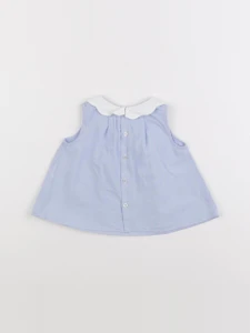 Jacadi - blouse bleu - 6 mois