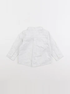 Jacadi - chemise blanc, bleu - 12 mois