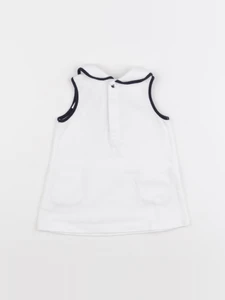 Jacadi - robe blanc, bleu - 6 mois