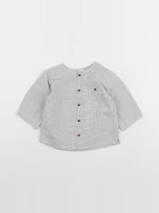 Jacadi - chemise blanc, noir - 6 mois