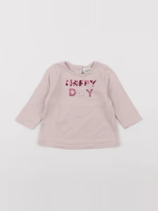 Tape à l'oeil - tee-shirt rose - 6 mois