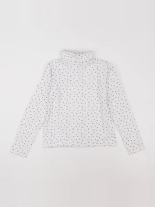 Vertbaudet - sous-pull blanc, bleu - 10 ans