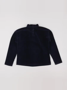 Vertbaudet - sweat velours bleu - 10 ans