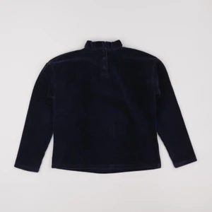 Vertbaudet - sweat velours bleu - 10 ans