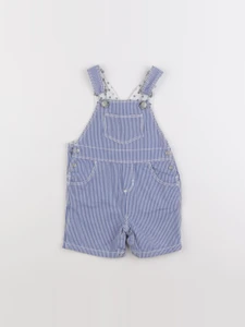 Petit Bateau - salopette blanc, bleu - 6 mois