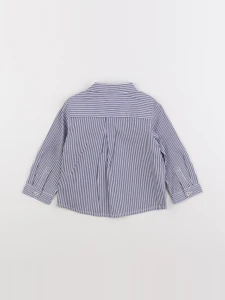 Jacadi - chemise blanc, bleu - 12 mois