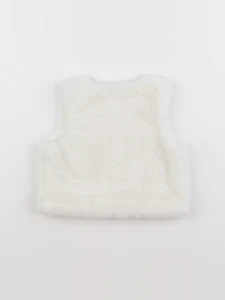 Vertbaudet - gilet blanc - 12 mois